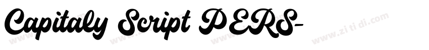 Capitaly Script PERS字体转换